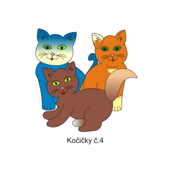 Informační tabulka Samolepky OZNAČENÍ TŘÍD - Koťátka č.4 8504-68