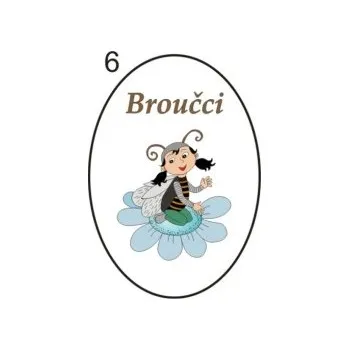 Informační tabulka Samolepky OZNAČENÍ TŘÍD - Broučci č.6 8501-15