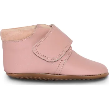 Dětská sálová obuv POM POM Dětské kožené bačkůrky se suchým zipem pro první krůčky Rose Pom Pom® Beginners™ Velikost: 20