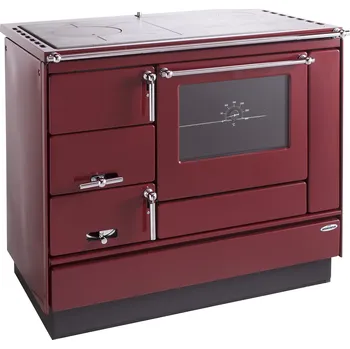 Krbová kamna KVS MORAVIA VSP 9100 sporák na tuhá paliva 8,4kW, s troubou, pravý, bordo/chrom