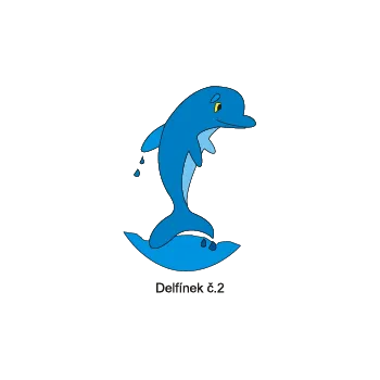 Informační tabulka Samolepky OZNAČENÍ TŘÍD - Delfínci č.2 8503-58