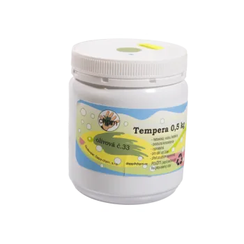 Vodová barva Tempera 0,5 kg - /33-olivová zelená bte33