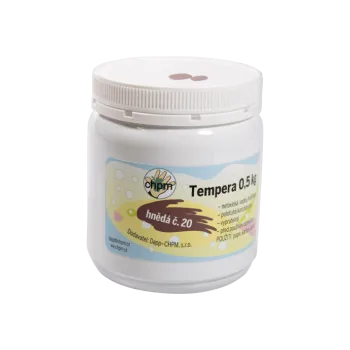 Vodová barva Tempera 0,5 kg - /20-čokoládová bte20