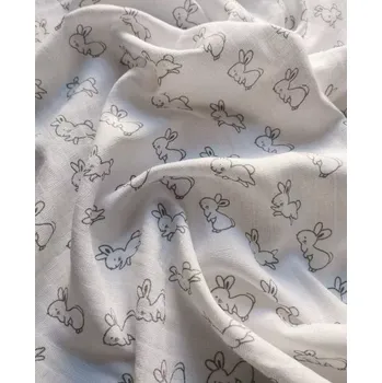 PREM Bavlněná tetra osuška Zajíc šedý - 90x100 cm