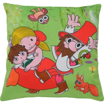 Polštář Polštářek - Rumcajs s rodinkou v sadu od firmy MÚ Brno (25 x 25 cm)