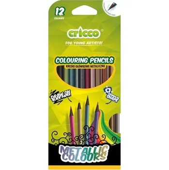 Kresba Pastelky Cricco Black-edition,12 metalických barev