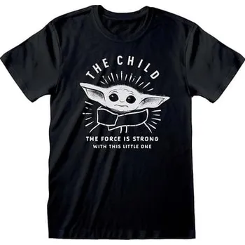 Dámská móda Heroes Inc. - Tričko The Mandalorian The Force is Strong pro dospělé - Star Wars - S