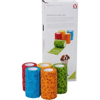 Bandáž KRUUSE Fun-Flex Care 10 cm x 4,5 m, 10 ks