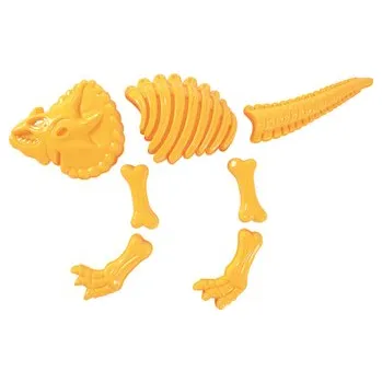 Hra na zahradu Triceratops žlutý set formiček na písek