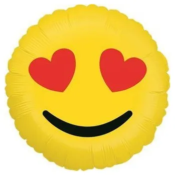 Balónek Nafukovací balónek emoji love 46cm - Grabo