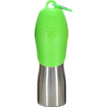 Miska pro psa Fľaša na vodu nerezová pre psa, zelená KONG H2O (740ml/25oz) Stainless Steel Bottle Green