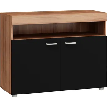 Komoda Komoda IRUS, švestka/černý lesk, 5 let záruka + vyzvednutí ZDARMA