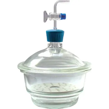 Exsikátor skleněný (Typ exsikátoru: 150, Vnější průměr (mm): 210, Průměr porcelánové desky (mm): 140, Balení (ks): 1)