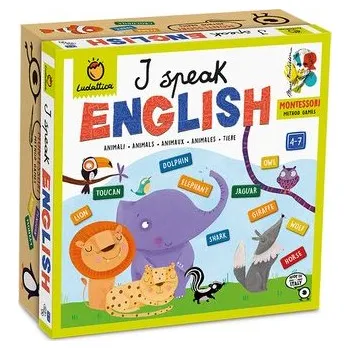 Desková hra LUDATTICA Mluvím anglicky - Montessori stolní hra