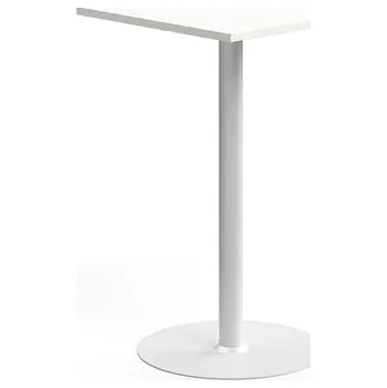 Barový stolek Barový stůl VERTICUS, 700x700x1100 mm, bílá