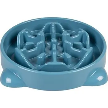 Miska pro psa Miska DUVO+ na pomalé jedenie, modrá 1000ml - L -32x32x6cm