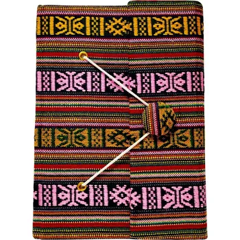 Zápisník Deník z ručního papíru vzorovaný pink