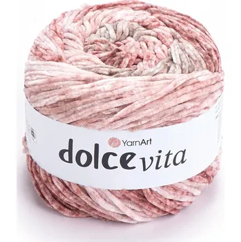 Příze Yarn Art Dolce Vita 3409 odstíny hnědočervené