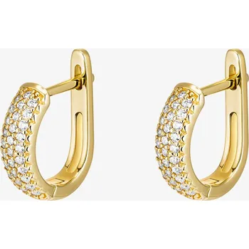 Náušnice Pozlacené stříbrné náušnice Marielle s kubickou zirkonií Preciosa