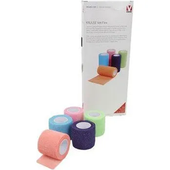 Obinadlo elast. Vet-Flex 5cm x 4,5m mix Kruuse 10ks
