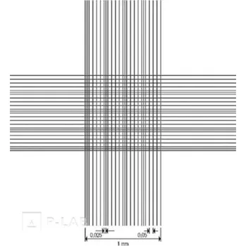 Komůrka počítací skleněná (Popis: Systém Thoma, Hloubka (mm): 0,1, Balení (ks): 1, Typ: Bez per)