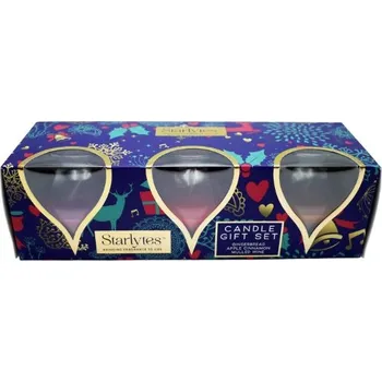 Svíčka Starlytes Christmas Candle gift set 3 ks - 129 g