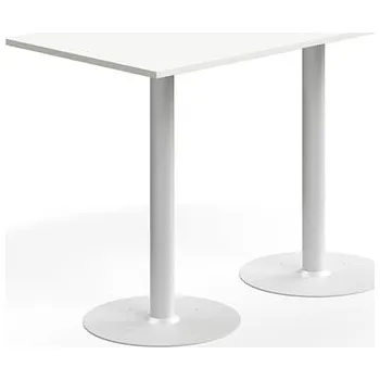 Jídelní stůl Barový stůl ALVA, 1400x700x900 mm, upevnitelný, vysokotlaký laminát, bílá