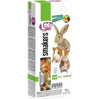 Krmivo pro hlodavce LOLO SMAKERS 2 klasy zeleninové pro hlodavce 90 g