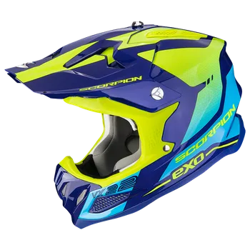 Motodoplněk Moto přilba SCORPION VX-22 AIR ATTIS modro/fluo žlutá M