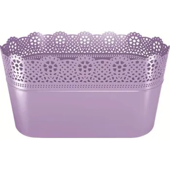 Truhlík PROSPERPLAST Truhlík - LACE (VYSTAVENO NA PRODEJNĚ) Barva: levandulová