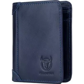 Peněženka Bullcaptain elegantní kožená peněženka Gerold Modrá