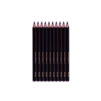 Kresba Pastelky trojhranné KzL Lak černá 10 ks 71638-36