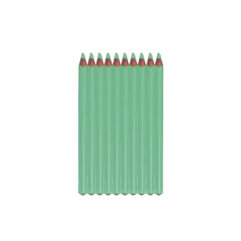 Kresba Pastelky trojhranné KzL Lak zelená pastel 10 ks 71652-24