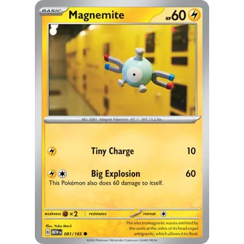 Sběratelská karetní hra Magnemite MEW 081/165 - reverse holo