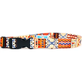 Obojek pro psa MATTEO Collar Plastic Buckle Boho 40-70 cm - obojek pro psy