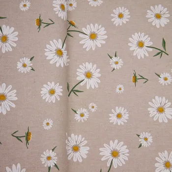 Tegatex Režná látka metráž – Bílé kvítky