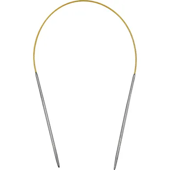 Annie's Knit Pevné kruhové jehlice 40 cm –⁠⁠⁠⁠⁠⁠ nerezová ocel Velikost jehlic: 10 mm
