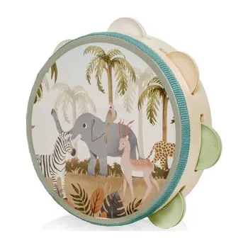 autíčko Dřevěná dětská tamburína