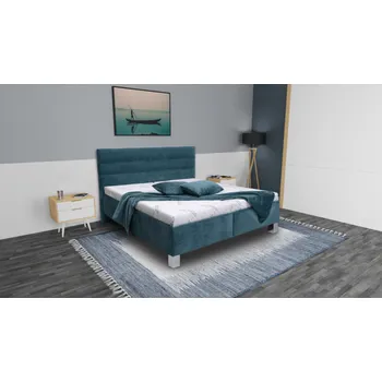 Postel Pohoda Čalouněná postel Wendy 180x200 s matrací Miami Zvolte látku: letto 3, Barva nožiček: Dřevo Buk 15 cm