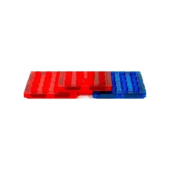 Stavebnice LEGO MAGBUILDER MAGPLUS Čtverce magnetické 7,5 x 7,5 cm na Lego Duplo, 18 ks