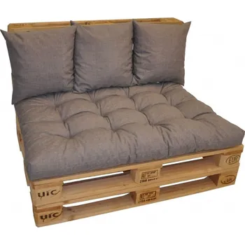 Podsedák Nábytek PEGAS Polstry na paletový nábytek sada EASY - látka šedý melír