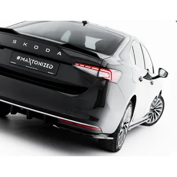 Auto-moto Splittery zadní boční V.1 Škoda Superb Mk4 černý lesklý plast