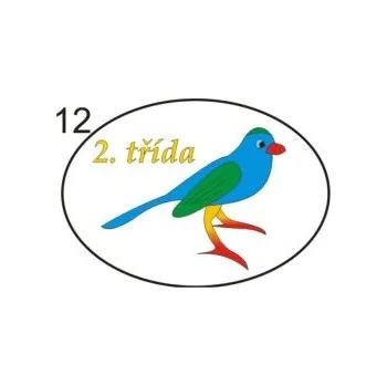 Informační tabulka Samolepky OZNAČENÍ TŘÍD - Ptáčci č.12 8501-68