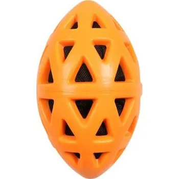 Hračka pro psa Hračka EBI+ Crack me up - rugby lopta oranžová L - 19x10,5x10,5cm