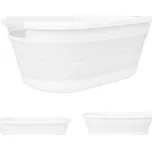 Úklid pro klid Silikonový skládací koš na prádlo 25 l Barva: Bílá