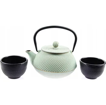 KONVICE NA ČAJ 0,8L LITINOVÁ + 2x ŠÁLKY NA ČAJ