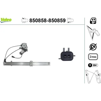 Stahovačka okna Zvedací zařízení oken VALEO 850858