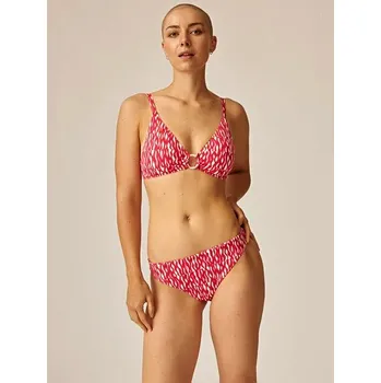 Dámské plavky Dámské dvoudílné plavky s vycpávkami Naturana červené Velikost: 42/L