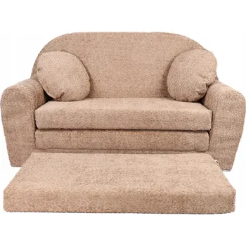 Pohovka Pohovka Fortisline DAVID 100 x 170 cm BOUCLÈ hnědá