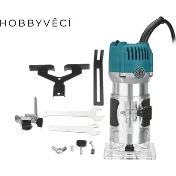 Frézka Frézka Fréza Router na Dřevo 800W s Upínacími Kleštinami Pevná Základna 13000 - 33000ot/min